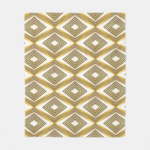 Abstracte geometrische achtergrond art deco fleece deken