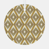 Abstracte geometrische achtergrond art deco glas ornament (Achterkant)