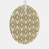 Abstracte geometrische achtergrond art deco glas ornament (Voorkant Rechts)