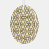 Abstracte geometrische achtergrond art deco glas ornament (Voorkant links)