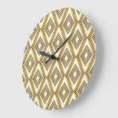 Abstracte geometrische achtergrond art deco grote klok (Hoek)