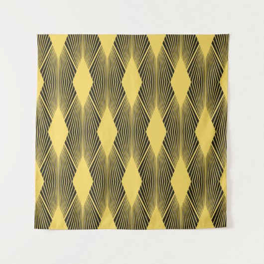 Abstracte geometrische achtergrond. Art Deco illus Wandkleed (Voorkant)