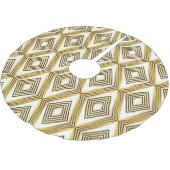 Abstracte geometrische achtergrond art deco kerstboom rok (Gekanteld)
