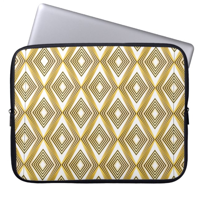 Abstracte geometrische achtergrond. Art Deco. Laptop Sleeve (Voorkant)