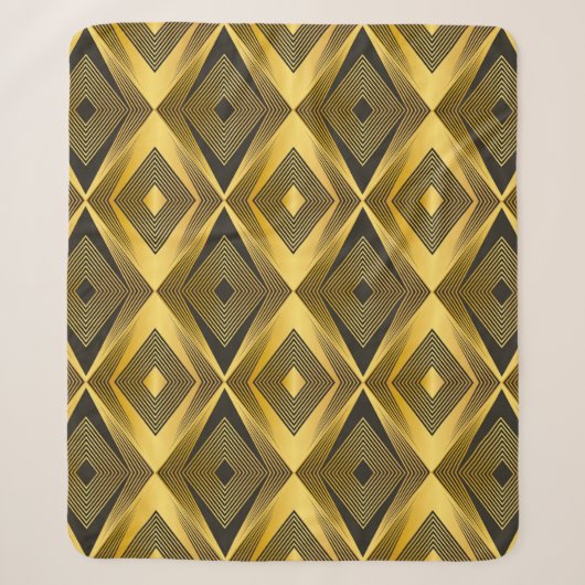 Abstracte geometrische achtergrond. Art Deco. Sherpa Deken (Voorkant)