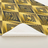 Abstracte geometrische achtergrond. Art Deco. Sherpa Deken (3/4)