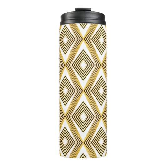 Abstracte geometrische achtergrond art deco thermosbeker (Voorkant)