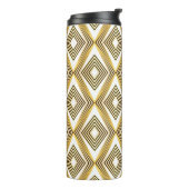 Abstracte geometrische achtergrond art deco thermosbeker (Gedraaid links)