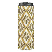 Abstracte geometrische achtergrond art deco thermosbeker (Achterkant)