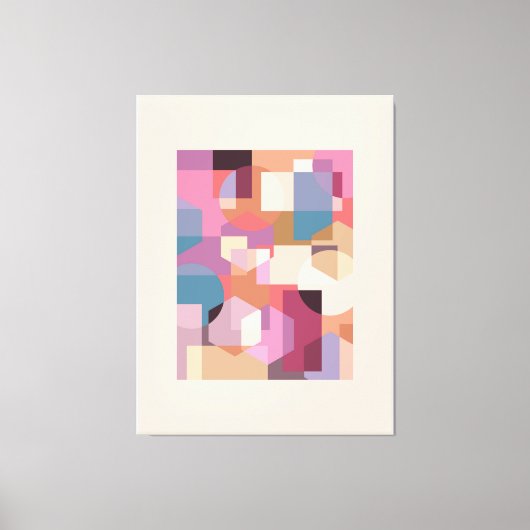 Abstracte geometrische achtergrond canvas afdruk (Voorkant)