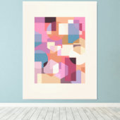 Abstracte geometrische achtergrond canvas afdruk (Insitu (Houten vloer))
