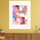 Abstracte geometrische achtergrond canvas afdruk (Insitu (Woonkamer))