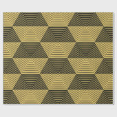 Abstracte geometrische achtergrond. Hexagonal mesh Cadeaupapier (Vlak)