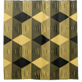 Abstracte geometrische achtergrond. Hexagonal mesh Douchegordijn (Voorkant)