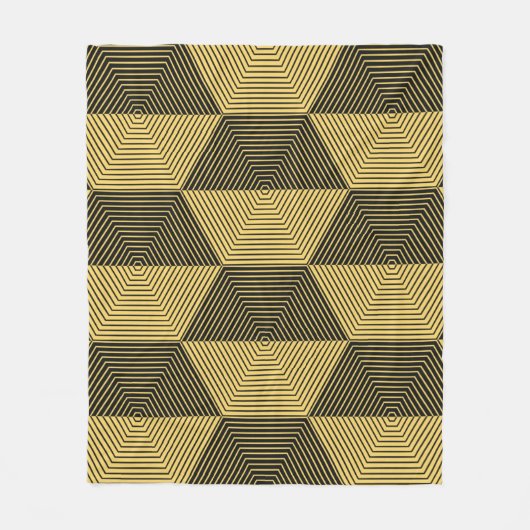 Abstracte geometrische achtergrond. Hexagonal mesh Fleece Deken (Voorkant)