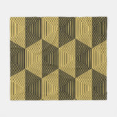 Abstracte geometrische achtergrond. Hexagonal mesh Fleece Deken (Voorkant (Horizontaal))