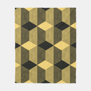 Abstracte geometrische achtergrond. Hexagonal mesh Fleece Deken