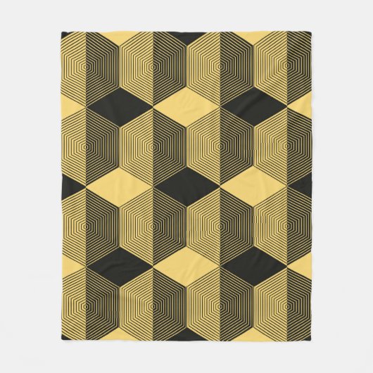 Abstracte geometrische achtergrond. Hexagonal mesh Fleece Deken (Voorkant)