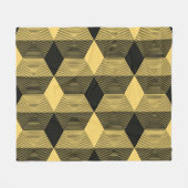 Abstracte geometrische achtergrond. Hexagonal mesh Fleece Deken (Voorkant (Horizontaal))