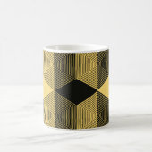 Abstracte geometrische achtergrond. Hexagonal mesh Koffiemok (Center)