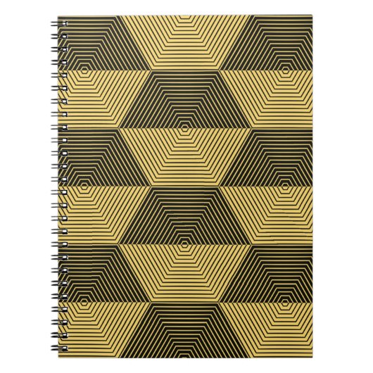 Abstracte geometrische achtergrond. Hexagonal mesh Notitieboek (Voorkant)