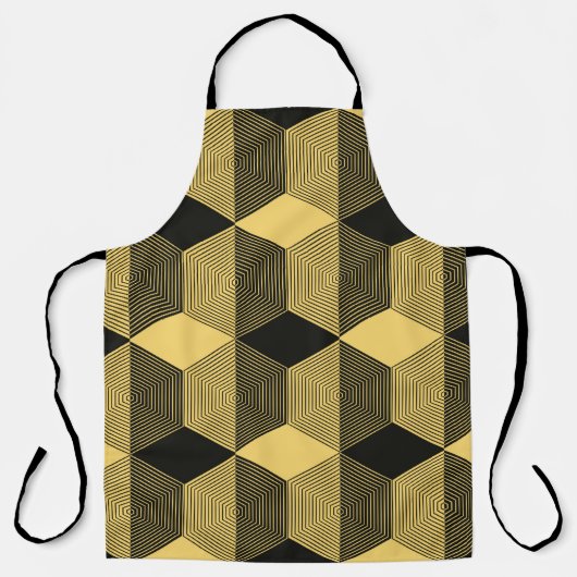 Abstracte geometrische achtergrond. Hexagonal mesh Schort (Voorkant)