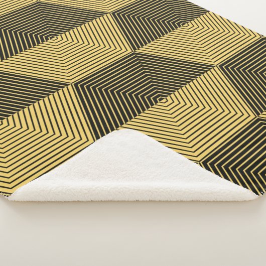 Abstracte geometrische achtergrond. Hexagonal mesh Sherpa Deken (3/4)