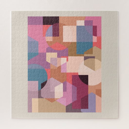 Abstracte geometrische achtergrond legpuzzel (Verticaal)