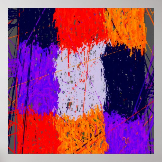 Abstracte geometrische achtergrond poster (Voorkant)