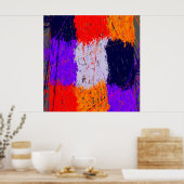 Abstracte geometrische achtergrond poster (Keuken)