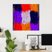 Abstracte geometrische achtergrond poster (Thuiskantoor)