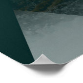 abstracte geometrische achtergrond van het zee met poster (Hoek)