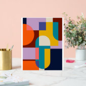 Abstracte geometrische achtergrondcirkel acryl bord (Huwelijk)