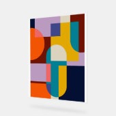Abstracte geometrische achtergrondcirkel acryl bord (Hoek)