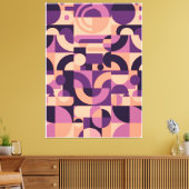 Abstracte geometrische achtergrondcirkel canvas afdruk (Insitu (Woonkamer))