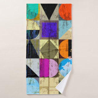 abstracte geometrische achtergrondsamenstelling, m badhanddoek