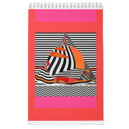 Abstracte geometrische agenda kalender