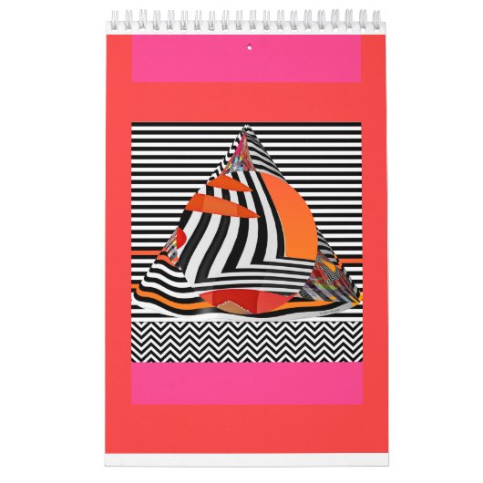 Abstracte geometrische agenda kalender (Hoes)