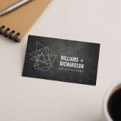 Abstracte geometrische architecturale Logo zwart Visitekaartje