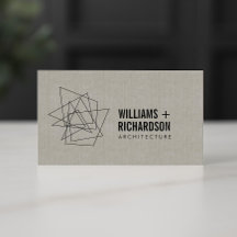 Abstracte geometrische architectuur Logo Linen/zwa