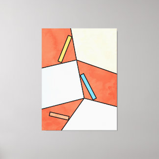 Abstracte geometrische art. 10, Illustratieminimum Canvas Afdruk