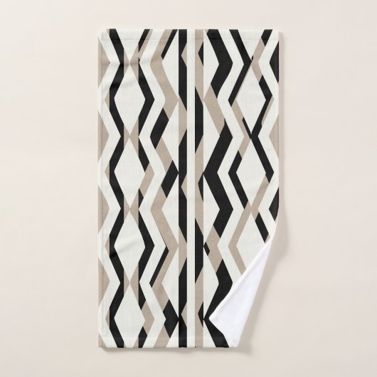 Abstracte Geometrische Art Deco Badhanddoek Set Bad Handdoek (Handdoek)