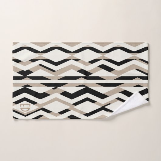 Abstracte Geometrische Art Deco Badhanddoek Set Bad Handdoek (Handdoek)