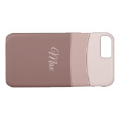 Abstracte geometrische beige textuur, Case-Mate iPhone case (Achterkant (Horizontaal))