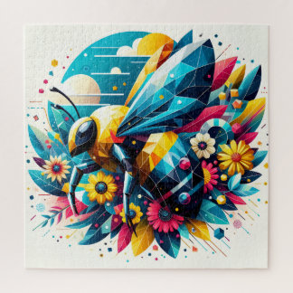Abstracte Geometrische Bij Legpuzzel