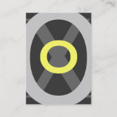 ABSTRACTE GEOMETRISCHE BLAUWE GEEL CIRCLS VISITEKAARTJE (Achterkant)