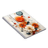 Abstracte Geometrische Bloem Notitieboek (Rechterzijde)
