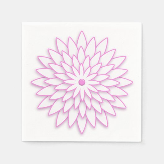 Abstracte geometrische bloem. servetten (Voorkant)