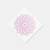 Abstracte geometrische bloem. servetten (Hoek)