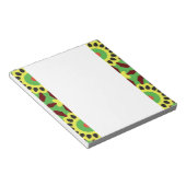 Abstracte geometrische bloemen OT 67 Notitieblok (Schuin)